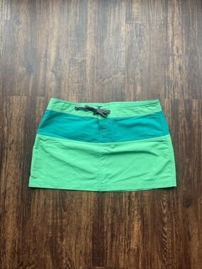 Patagonia Women's Board Skirtie Colorblock Mini Skirt Y2K Gorpcore Granola- 10
